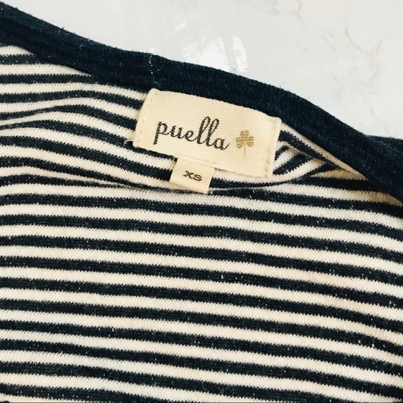 ANTHROPOLOGIE Puella Navy Terry Striped Tunic - Picture 5 of 6
